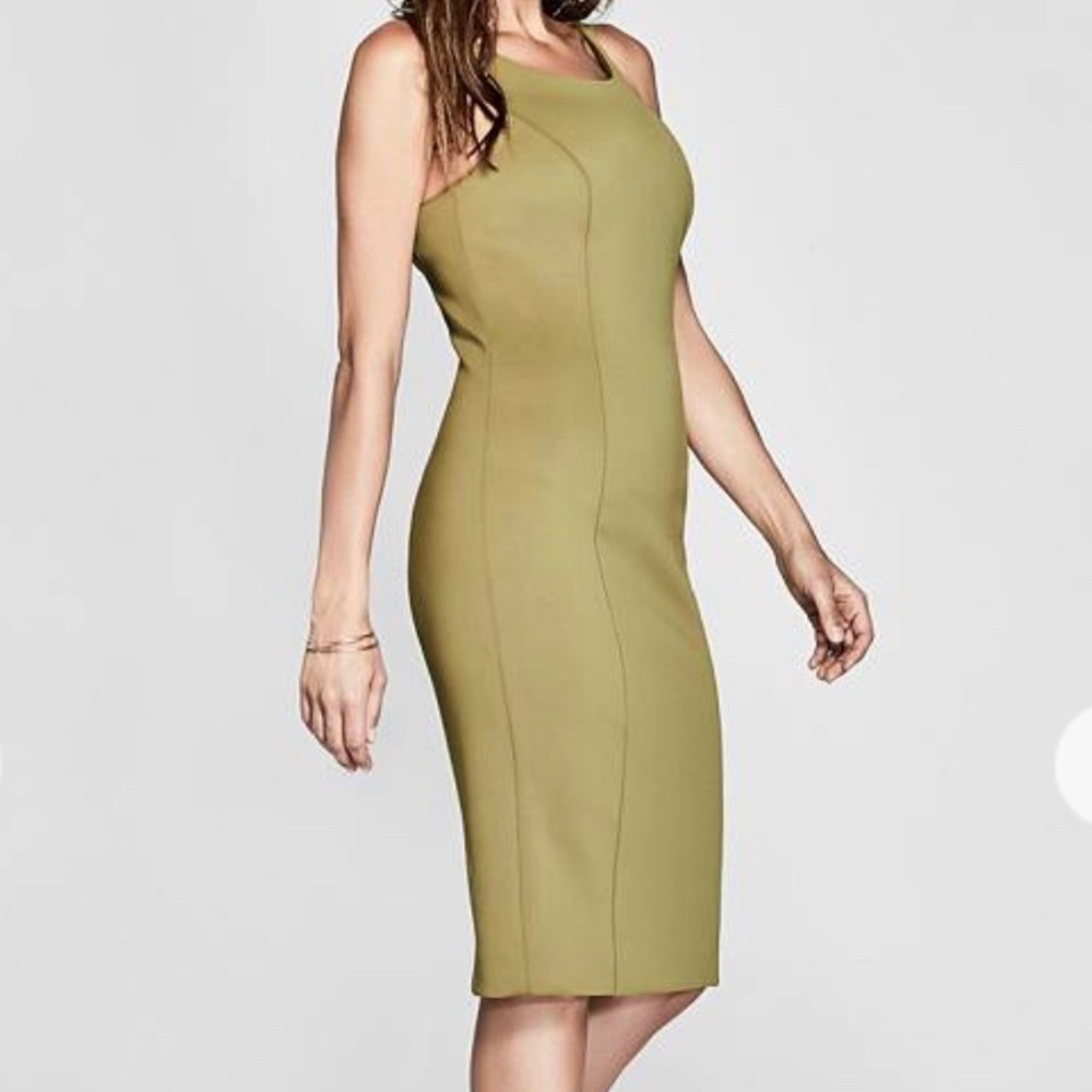 Olive Green Scuba Knit Guess by Marciano Dress